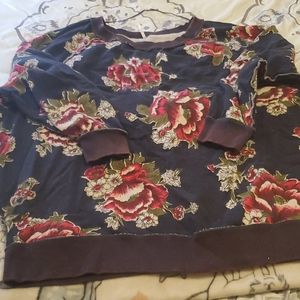 Free People floral print sweatshirt